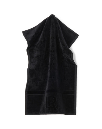 Велурена кърпа за баня BLACK 40X60