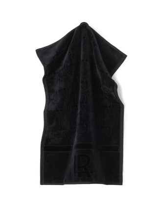 Велурена кърпа за баня BLACK 60X100