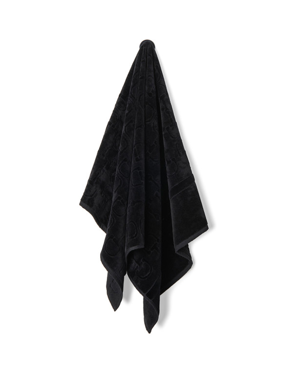 Велурена кърпа за баня BLACK 95X150