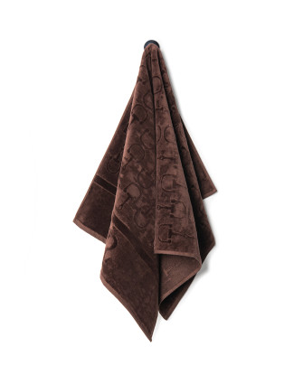 Велурена кърпа за баня BROWN 60X100