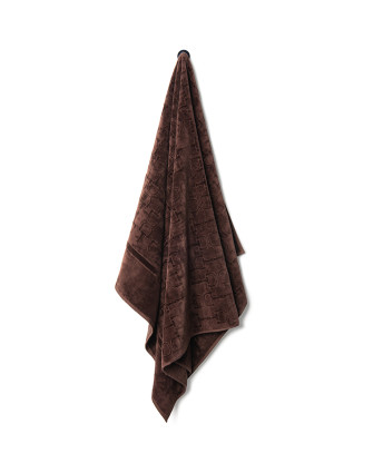 Велурена кърпа за баня BROWN 95X150