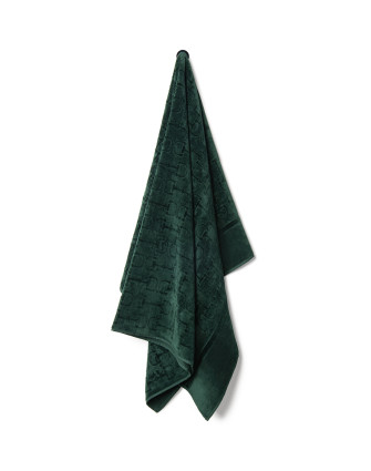 Велурена кърпа за баня GREEN 95X150