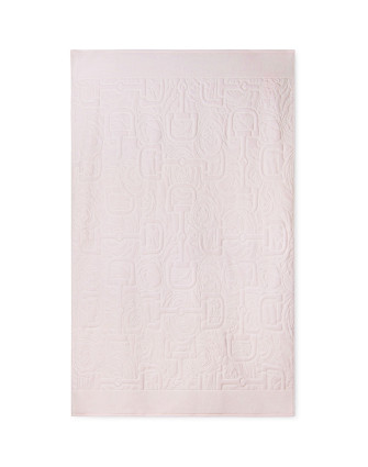 Велурена кърпа за баня PINK 90X150