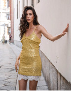 Рокля SEQUIN GOLD