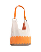 Чанта CREAMY WHITE & ORANGE & CARAMEL