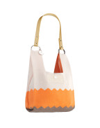 Чанта CREAMY WHITE & ORANGE & CARAMEL