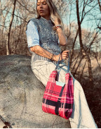 Чанта MATCHITA PINK PLAID