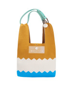 Чанта MUSTARD COLOR & WHITE & AZURE