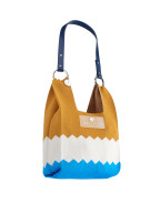 Чанта MUSTARD COLOR & WHITE & AZURE