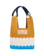 Чанта MUSTARD COLOR & WHITE & AZURE