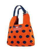 Чанта ORANGE & NAVY BLUE DOTS
