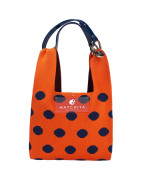 Чанта ORANGE & NAVY BLUE DOTS