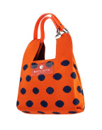 Чанта ORANGE & NAVY BLUE DOTS
