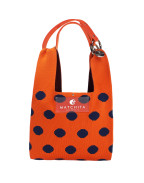 Чанта ORANGE & NAVY BLUE DOTS