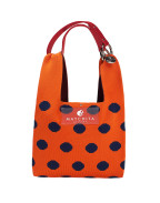 Чанта ORANGE & NAVY BLUE DOTS