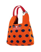 Чанта ORANGE & NAVY BLUE DOTS