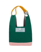 Чанта PREMIUM GREEN & SOFT PINK