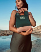 Чанта PREMIUM GREEN & SOFT PINK