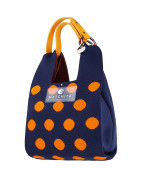 Чанта NAVY BLUE & ORANGE DOTS