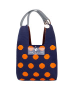 Чанта NAVY BLUE & ORANGE DOTS