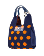 Чанта NAVY BLUE & ORANGE DOTS