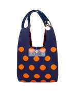 Чанта NAVY BLUE & ORANGE DOTS