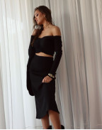 Блуза BLACK KNITTING SHORT