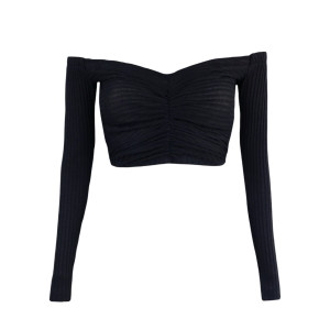 Блуза BLACK KNITTING SHORT