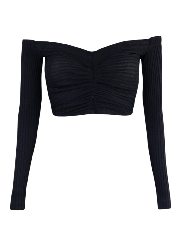 Блуза BLACK KNITTING SHORT