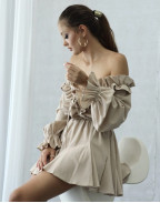 Блуза NUDE LINEN WAVES