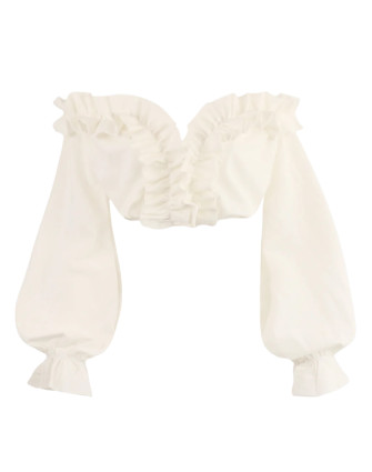 Блуза WHITE LINEN WAVES