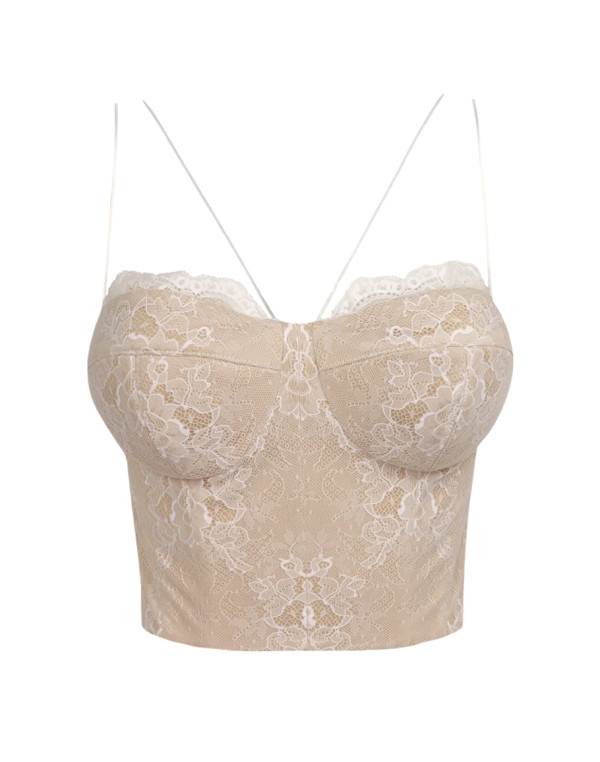 Бюстие WHITE FRENCH LACE