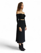 Пола BLACK KNITTING LONG