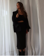 Пола BLACK KNITTING LONG