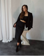 Пола BLACK KNITTING LONG