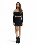 Пола BLACK KNITTING SHORT