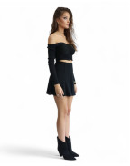 Пола BLACK KNITTING SHORT