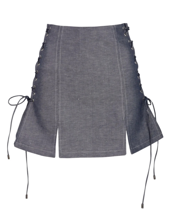 Пола DENIM WITH TIES