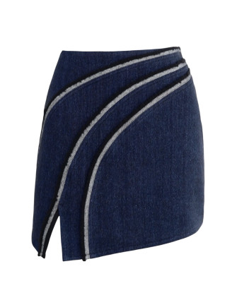 Пола LAYERED DENIM MINI