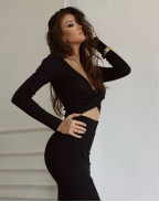 Рокля BLACK KNITTING LONG