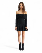 Рокля BLACK KNITTING SHORT