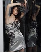 Рокля GRAY FLOWER COUTURE