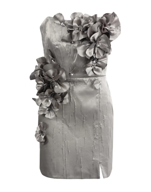 Рокля GRAY FLOWER COUTURE