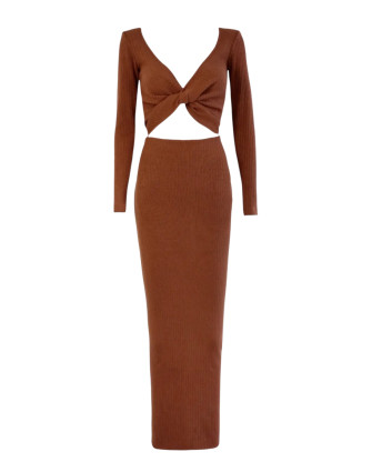 Рокля MOCHA KNITTING LONG