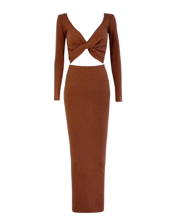 Рокля MOCHA KNITTING LONG