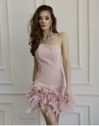 Рокля PINK FEATHERS