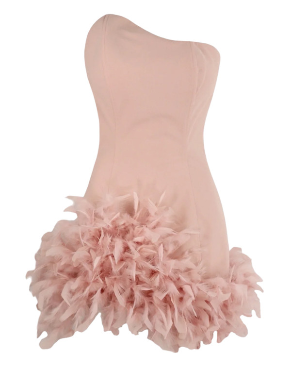 Рокля PINK FEATHERS