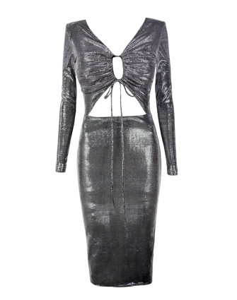 Рокля SILVER METAL LONG