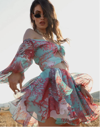 Рокля TURQUOISE CORA LUX