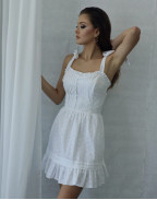 Рокля WHITE COTTON EMBROIDERY I